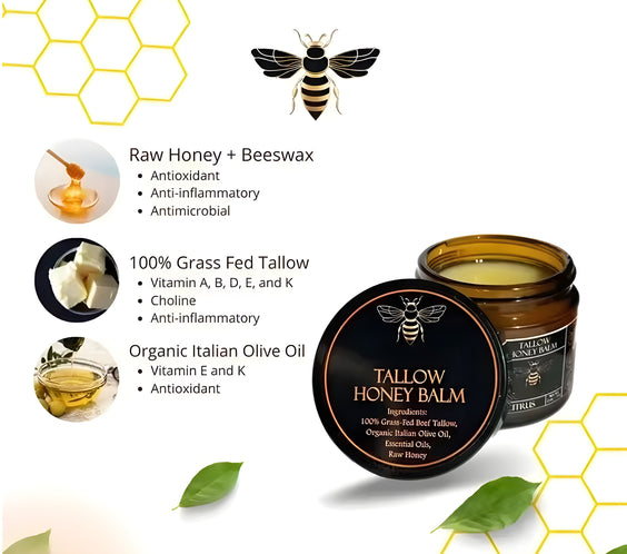 Natürliches Tallow Balsam mit Honig